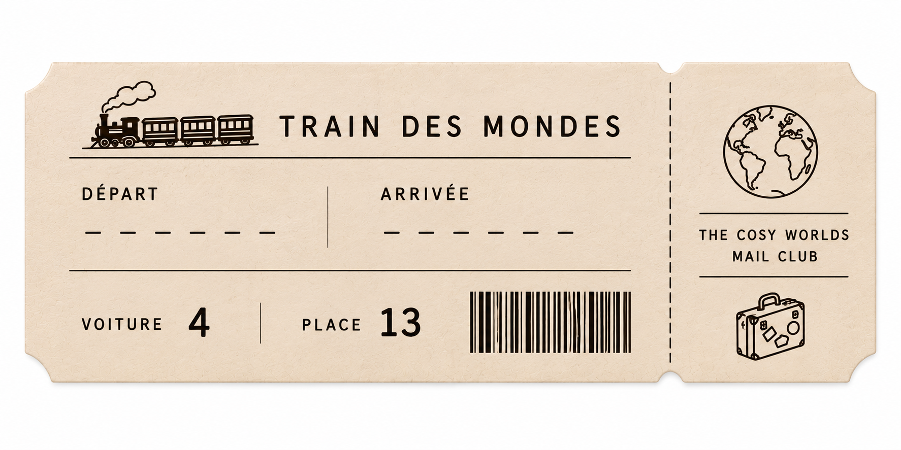 Billet du Train des Mondes